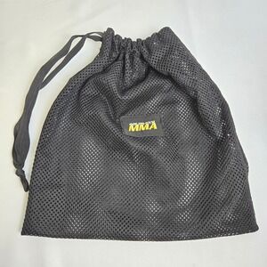 Gold's Gym MMA Mesh Drawstring Pouch Bag, Black, 11.5" x 12"